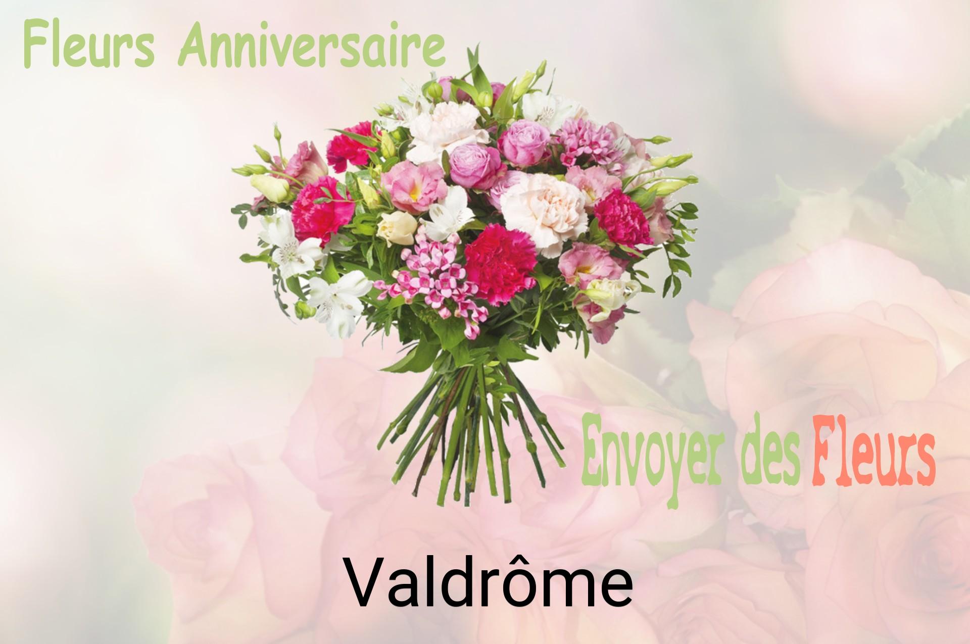 Bouquet de fleurs d’anniversaire livré à Valdrôme